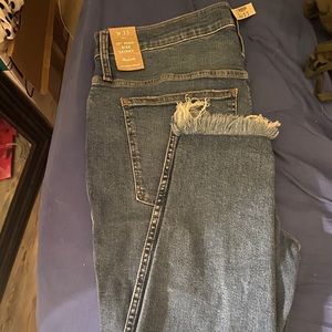 Madewell size 33 10” high waist skinny NWT